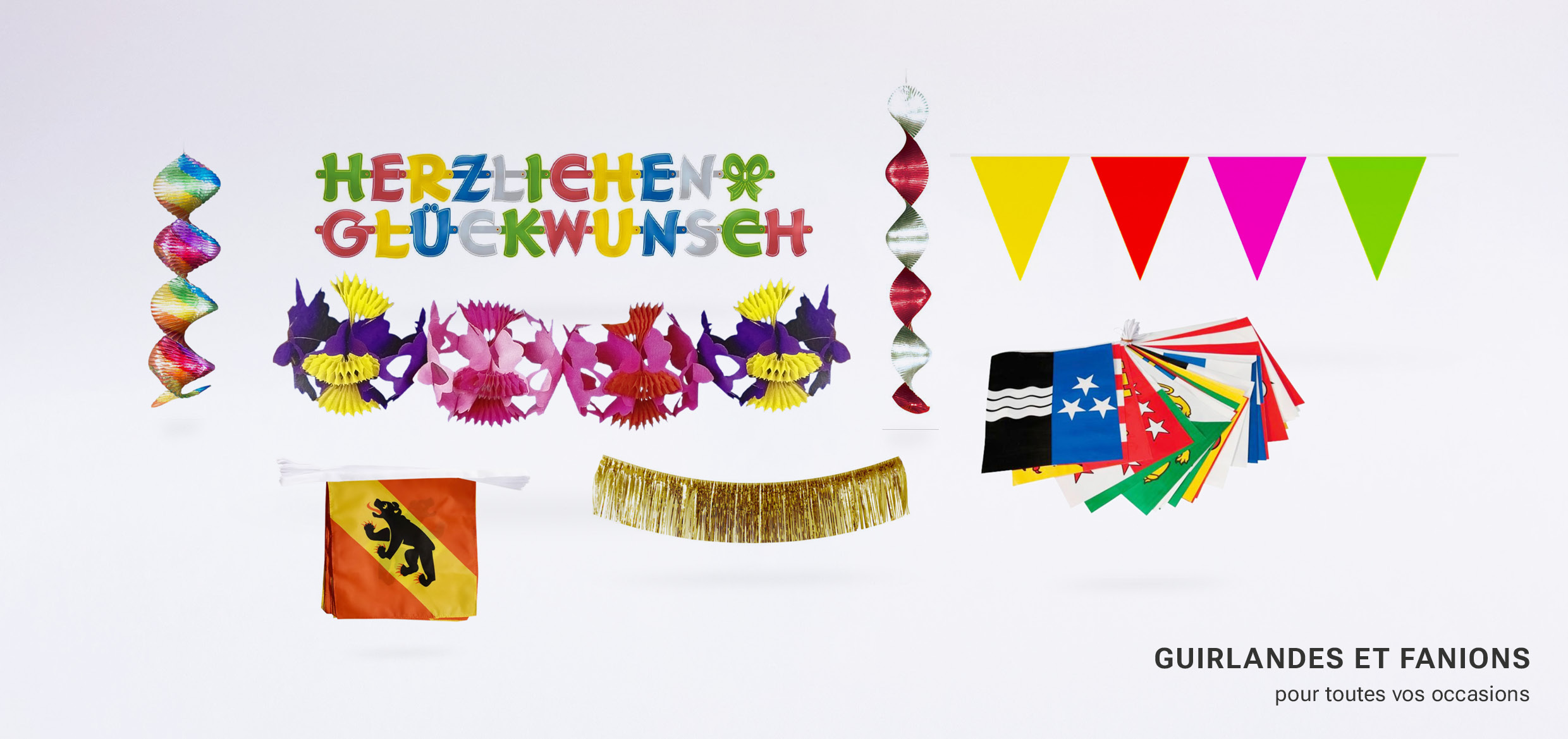 Guirlandes et guirlandes de fanions