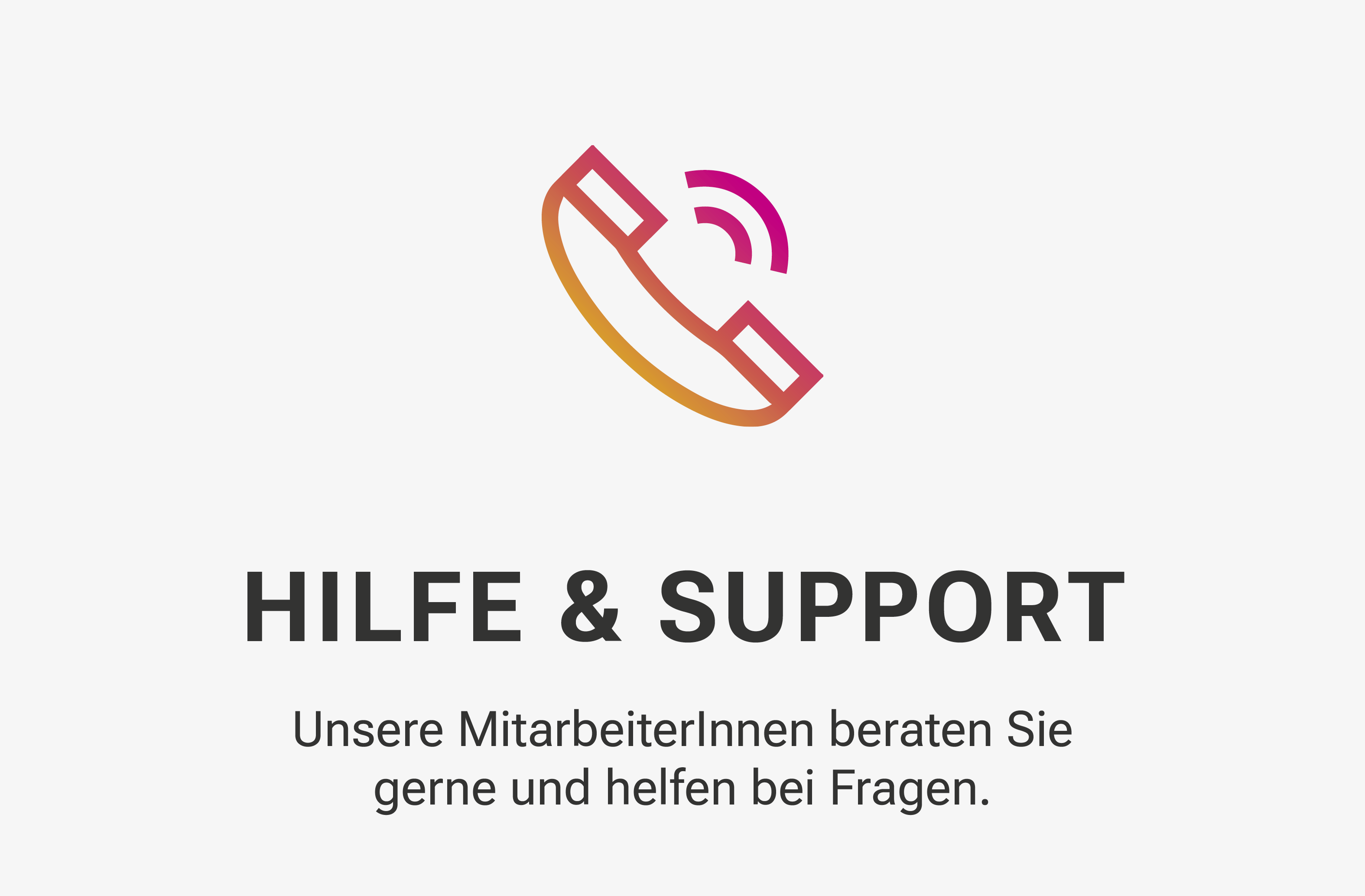 Hilfe & Support