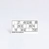 Lottokarten 14,5 x 7,2 cm, Sonderanfertigung, Modell 6001.S / Cartons de loto 14,5 x 7,2 cm, fabrication spéciale, modèle 6001.S