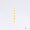 Trinkhalme / Röhrli gelb-weiss (200 Stück), Modell 25888.3 / Pailles jaune-blanc (200 pièces), Modèle 25888.3