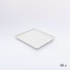 Bagastro Teller vierkant (40 Stück), Modell 57092 / Bagastro assiettes carrées (40 pièces), modèle 57092
