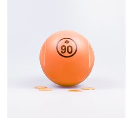 6 Lottokugeln magnetisch, inkl. 100 Jetons in verschiedenen Farben, Modell 6046 / 6 boules de loto magnétiques et 100 pions de différentes couleurs, modèle 6046