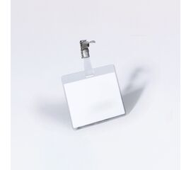 Namensschild mit Clip 90 x 60 mm, Modell 735 / Porte-badges à pince 90 mm x 60 mm, modèle 735