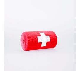 Repsband mit Schweizerkreuz gestickt, Modell 3121.2 / Ruban soie côtelée Suisse, modèle 3121.2