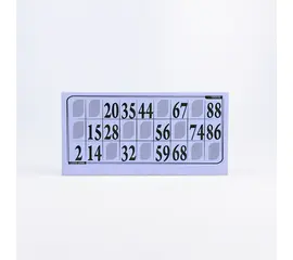 Lottokarten Grossformat 19,2 x 9,6 cm (100 Stück), Modell 6008 / Cartons de loto grand format 19,2 x 9,6 cm (100 pièces), modèle 6008