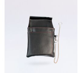Haltertasche schwarz, Modell 104721 /  Sacoche noire, modèle 104721