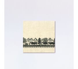 Baumwoll-Servietten «Alpaufzug» 40 x 40 cm / Serviettes en coton « Montée à l'alpage » 40 x 40 cm