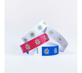 Kontrollbänder Edelweiss (100 Stück) [Rot] / Bracelet de contrôle « Edelweiss » (100 pièces) [rouge]