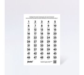 Selbstklebe-Nummern, Modell 211.1 / Numéros autocollants, modèle 211.1