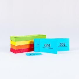 Doppelnummern-Block Nr. 1 – 500, Modell 462 / Bloc de tickets doubles, numérotés de 1 à 500, modèle 462
