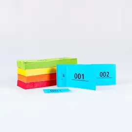 Doppelnummern-Block Nr. 1 – 500, Modell 462 [Weiss] / Bloc de tickets doubles, numérotés de 1 à 500, modèle 462 [blanc]