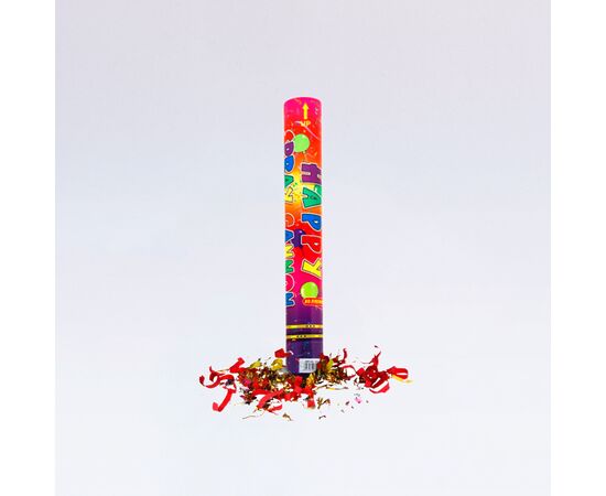Bunte Konfettikanone 80 cm, Modell 682 / Canon à confettis multicolores 80 cm, modèle 682