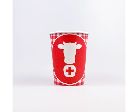Becher Schweiz mit Kuhmotiv (8 Stück), Modell 4171 / Gobelet suisse avec tête de vache (8 pièces), modèle 4171