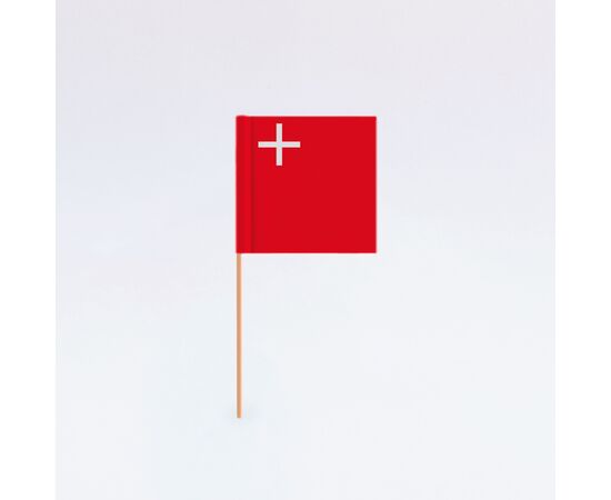 Plastikfähnchen einzelne Kantone (100 Stück), Modell 765 / Fanions en plastique d'un seul canton suisse (100 pièces), modèle 765