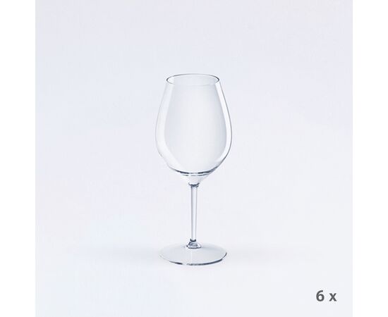 Rotweinglas, Mehrweg-Kelchglas (6 Stück), Modell 24915 / Verre à vin, verre à pied réutilisable (6 pièces), modèle 24915