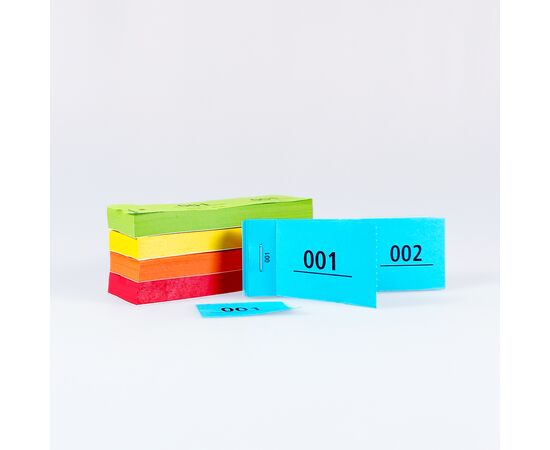 Doppelnummern-Block Nr. 1 – 500, Modell 462 / Bloc de tickets doubles, numérotés de 1 à 500, modèle 462