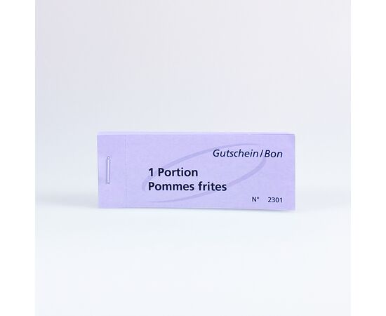 Gutschein Bonblocks mit verschiedenen Standardtexten, Modell 461 / Blocs de bons de consommation avec différents textes standard, modèle 461