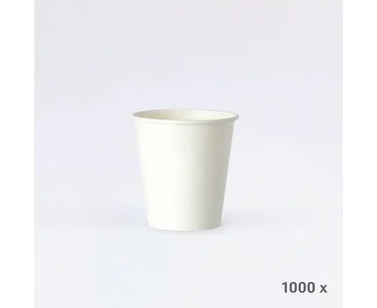 Kaffeebecher unbedruckt, 2 dl 8oz (1000 Stück), Modell 595.25 / Gobelet à café sans impression, 2 dl 8oz (1000 pièces), modèle 595.25