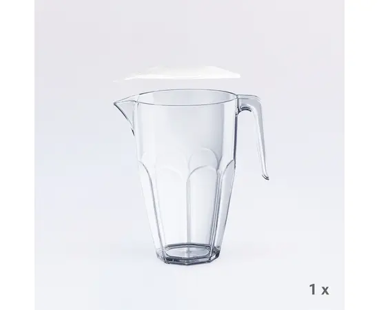 Mehrweg Pitcher mit Deckel, Modell 28588 / Pitcher réutilisable avec couvercle, Modèle 28588