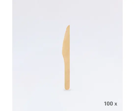 Messer aus Holz (100 Stück), Modell 33155 / Couteau en bois (100 pièces), modèle 33155