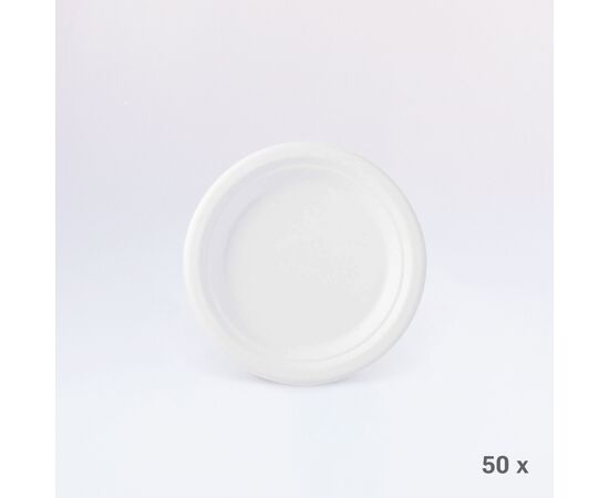 Teller Bagasse Ø 26 cm (50 Stück), Modell 26638.1 / Assiette Ecoecho Ø 26 cm (50 pièces) , modèle 26638.1