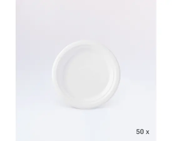 Teller Bagasse Ø 26 cm (50 Stück), Modell 26638.1 / Assiette Ecoecho Ø 26 cm (50 pièces) , modèle 26638.1