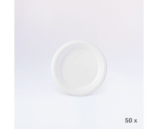 Teller Bagasse Ø 23 cm (50 Stück), Modell 33991 / Assiette Ecoecho Ø 23 cm (50 pièces), modèle 33991