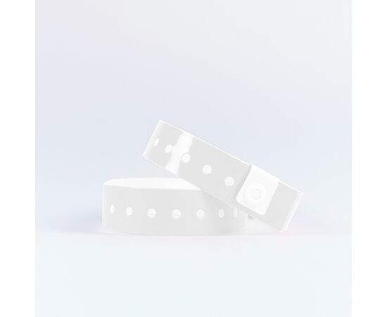 Kontrollbänder Vinyl schmal neutral (100 Stück), Modell 584 / Bracelets de contrôle en vinyle, étroits et neutres (100 pièces), modèle 584